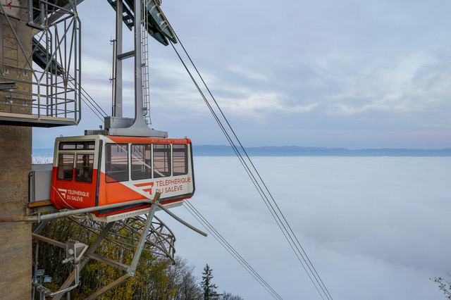 Cable Car Ride up Mont Salève